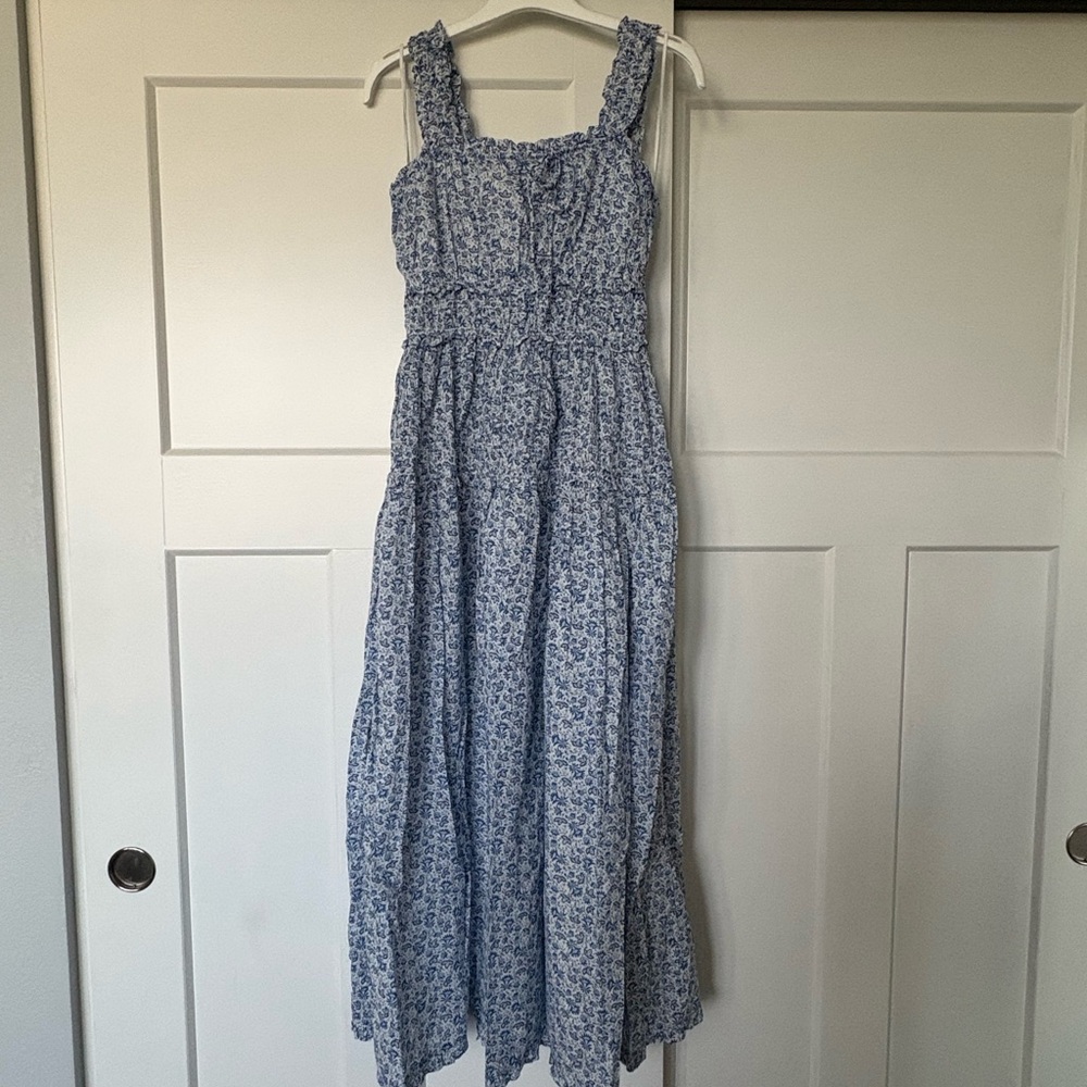 GAP Blue Floral Midi Dress - Picture 3 of 5